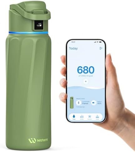 Alternative view of Boost Akıllı Su Şişesi, Hatırlatıcı ve İzleyici, Çift Duvarlı Vakum Yalıtımlı Şişeler, Paslanmaz Çelik, 32 oz BPA İçermeyen Geniş Ağız, Spor Salonu, Ofis, Okul için, Yeni Yıl için İdeal Hediye