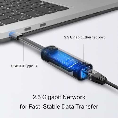 UE302C, USB Type-C den 2.5 Gigabit Ethernet Adaptörü