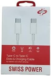Alternative view of Power Type-C to Type-C Data ve Şarj Kablosu SWP-CACC01 - Beyaz
