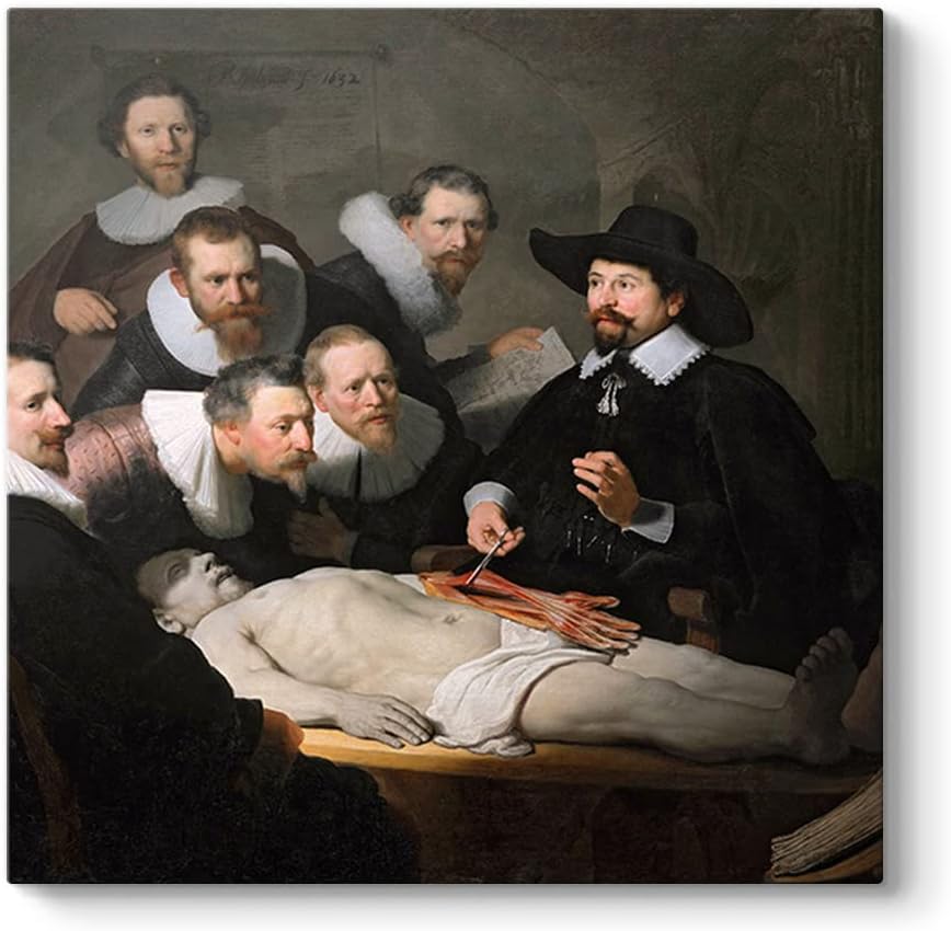 Alternative view of Rembrandt - Dr. Nicolaes Tulp'un Anatomi Dersi Tablosu 50 x 50