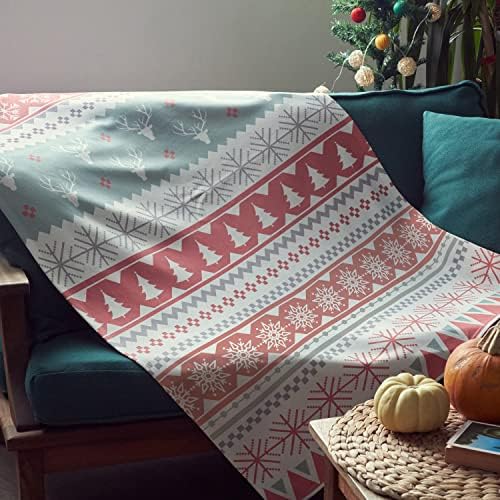 Yılbaşı Tasarımlı Dekoratif Tv Battaniyesi - Tek Kişilik Battaniye 95 x 145 cm