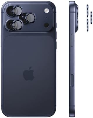 Safir Temperli Kamera Lens Koruyucu, 17 Pro Max ve 17 Pro ile Uyumlu (Abis)