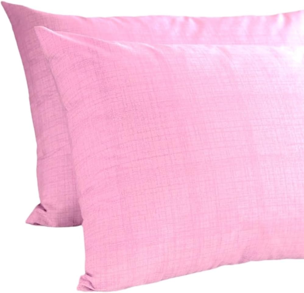 Alternative view of - 2'li Yastık Kılıfı 50x70 Cm Toz Pembe (Toz Pembe / 50 x 70)
