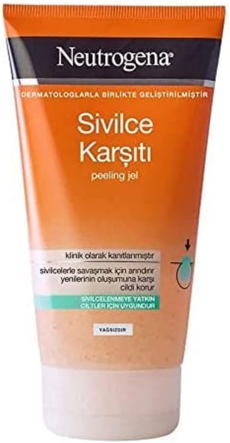 Sivilce Karşıtı Peeling Yüz Temizleme Jeli Salisilik Asitli Akneye Eğilimli Ciltler İçin Arındırıcı 150 ml