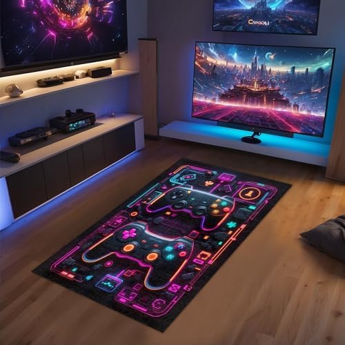 Alternative view of Ares Kadife Oyuncu Odası Halısı Kaymaz Pamuk Tabanlı Yıkanabilir Antibakteriyel Gamer, Gaming Halısı 160x230