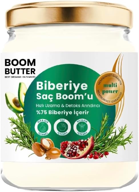BOOM BUTTER Biberiye Saç Bakım Yağı 190 ML