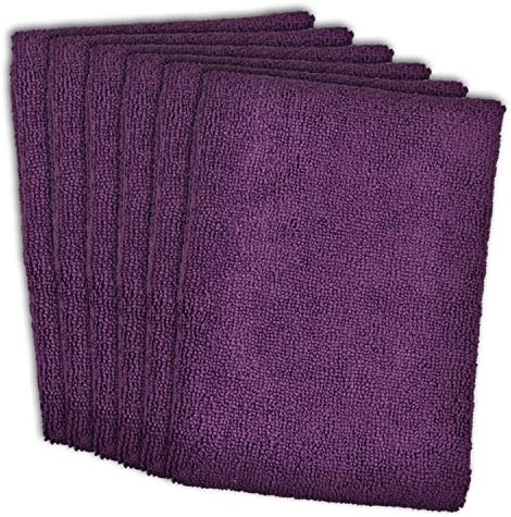 Alternative view of DII Temizlik Koleksiyonu Mikrofiber Set, Bulaşık Havlusu, 16x24, Patlıcan, 6 Parça