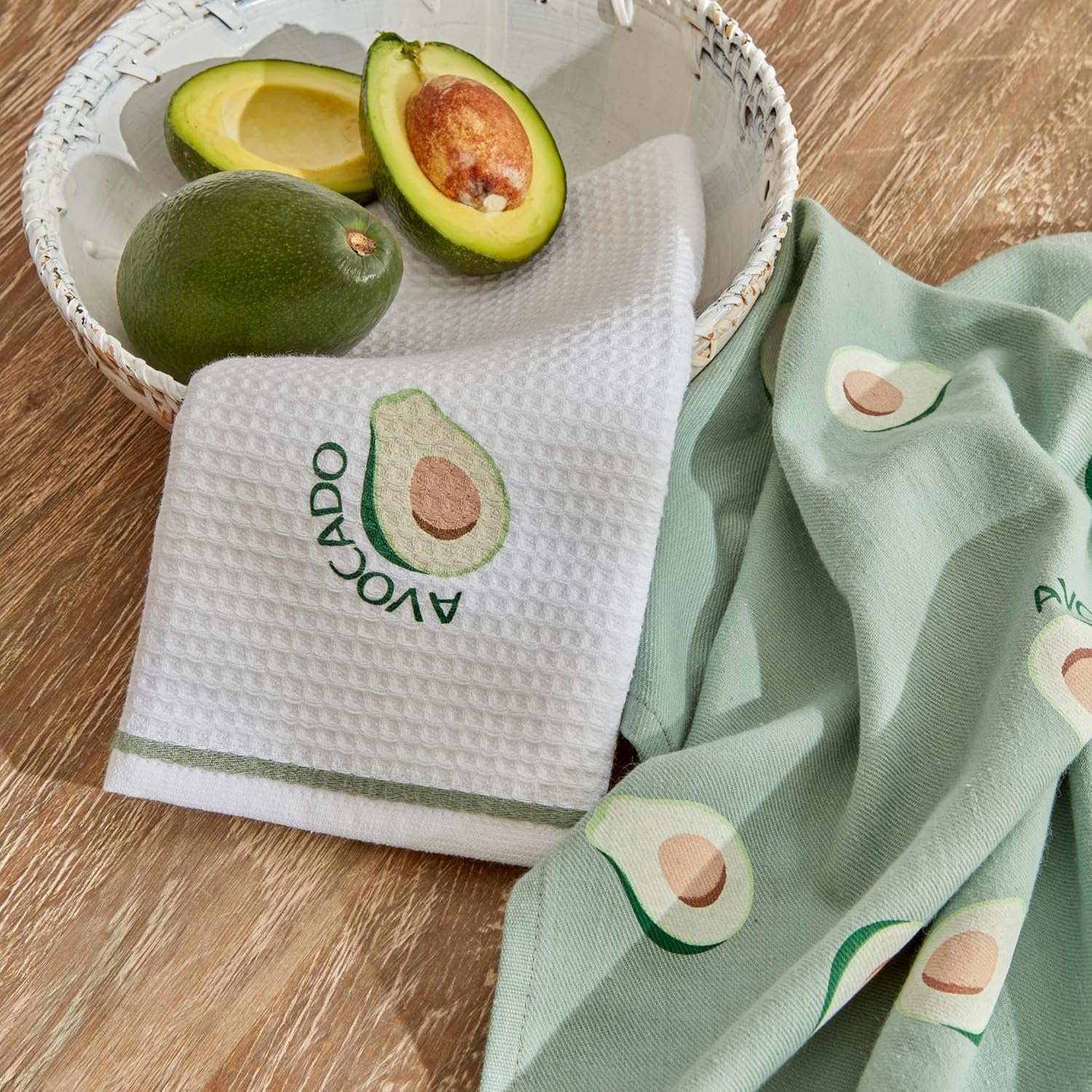 Avocado %100 Pamuk 2 Parça Mutfak Havlusu Green