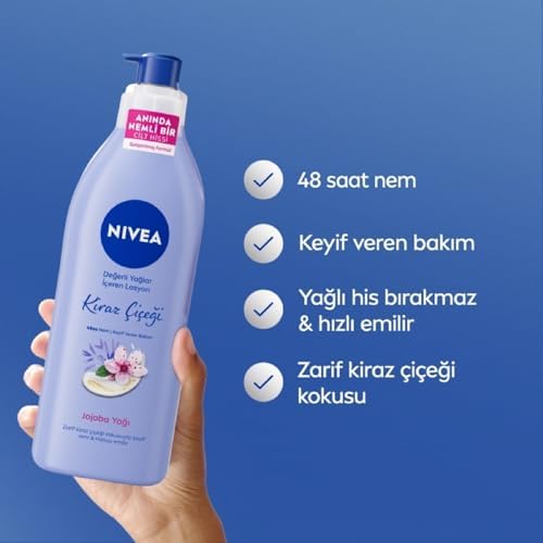 Değerli Yağlar İçeren Vücut Losyonu Kiraz Çiçeği & Jojoba Yağı, 400 ml + Creme Soft Kremsi Dokunuş Banyo Ve Duş Jeli 750 ml