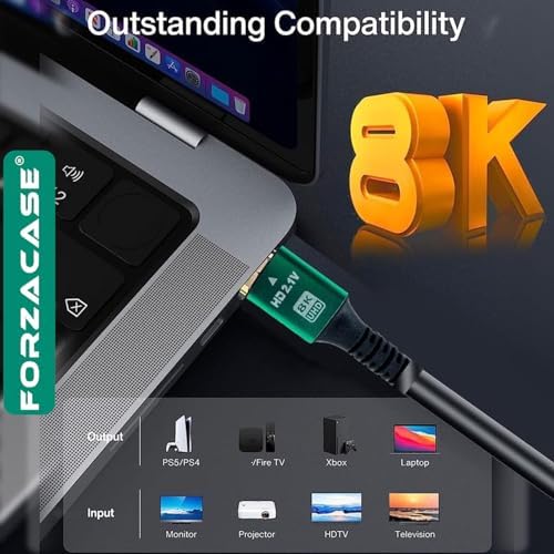 Alternative view of Ultra HDTV 8K Yüksek Hızlı HDMI Kablosu - 1.5 Metre | TV PS5 8K 60Hz, 4K 120Hz - FC1085