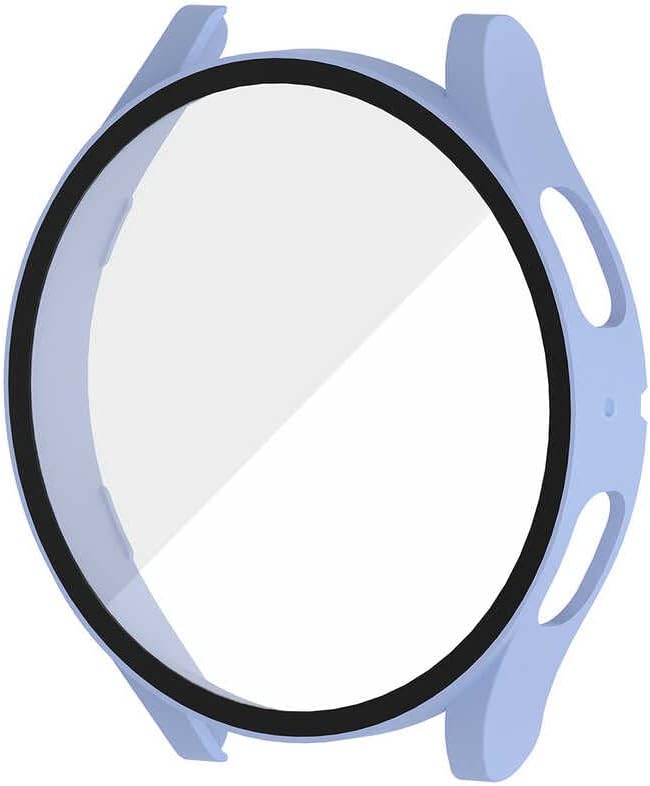 Galaxy 5 44mm ile uyumlu Sert PC Kasa ve Ekran Koruyucu 14 Mavi Açık