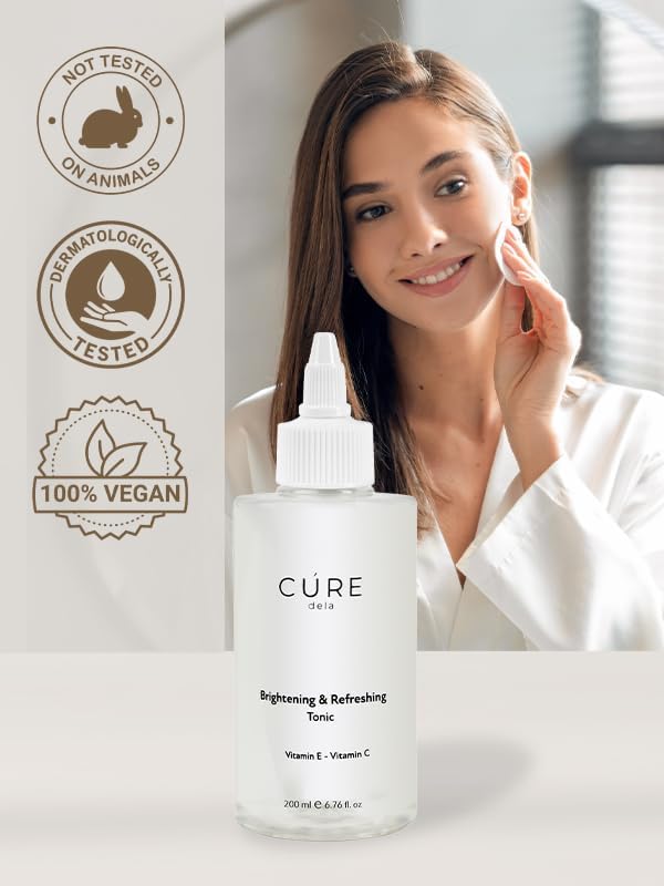 Alternative view of Cúre De La - Brigthening & Refreshing Yenileyici Tonik - Vitamin E & C - Niasinamid & Meyan Kökü Özü & Panthenol
