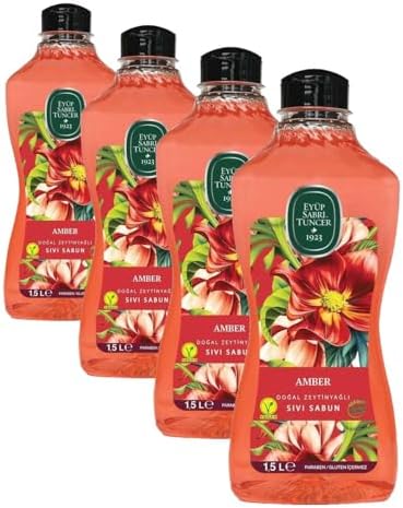 Doğal Zeytinyağlı Sıvı Sabun 1,5 L Pet Şişe (1 x 1500 ml) (4 paketi)