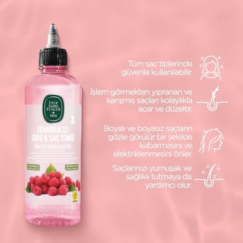 Alternative view of Sirke & Saç Tonik 500 ml, Şampuan Frambuazlı 100 ml ve Rosie Hediye