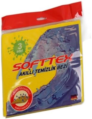 Akıllı Temizlik Bezi Mikro Gözenekli Emici Doku Karışık Renkli 3 Adet