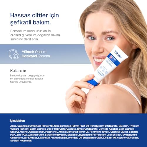 Remedium Cilt Onarıcı ve Tahrişi Hafifletmeye Yardımcı Sos Yatıştırıcı Bakım Kremi, 50 ml