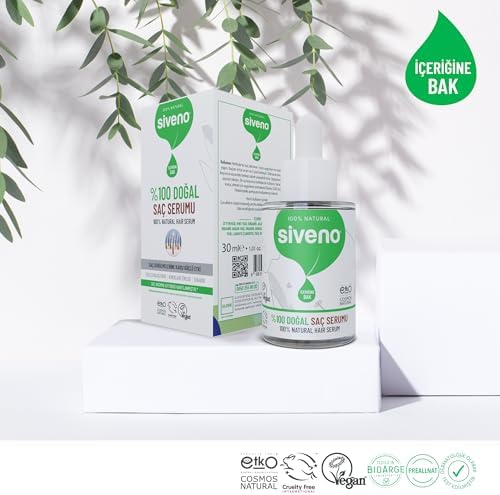 Siveno%100 Doğal Saç Bakım Serumu Biberiye Yağlı Dökülme Karşıtı Onarıcı 10 Mucizevi Yağ 30 ml