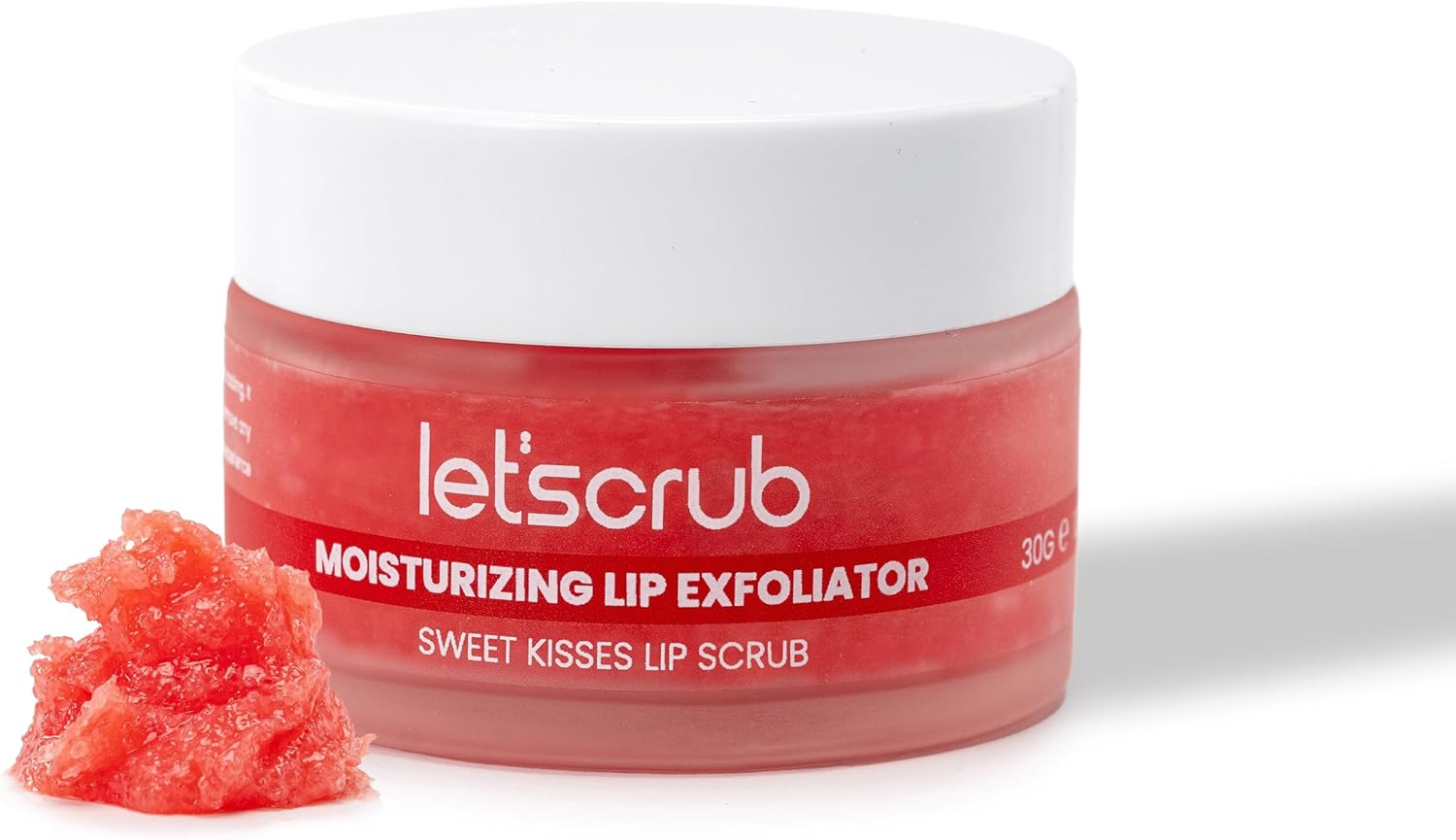 Alternative view of Let'scrub Nemlendirici Dudak Peelingi Kisses Lip Scrub Karpuz Aromalı Şeker Partiküllü Shea Yağlı 30 gr