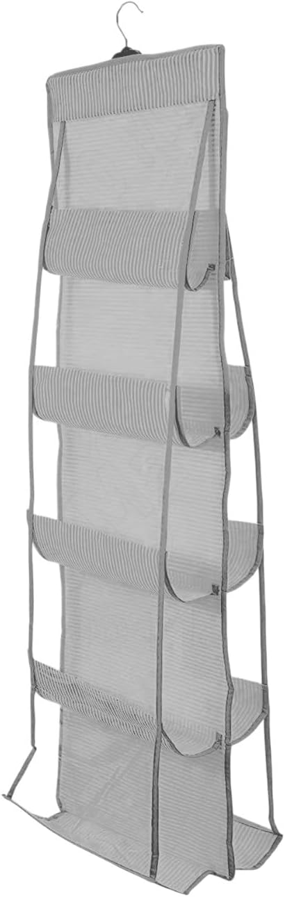 10 Cepli Dolap Içi Çanta Ve Ayakkabı Düzenleyici Geniş Hacimli Şeffaf Pencereli Organizer 125cmx37cm