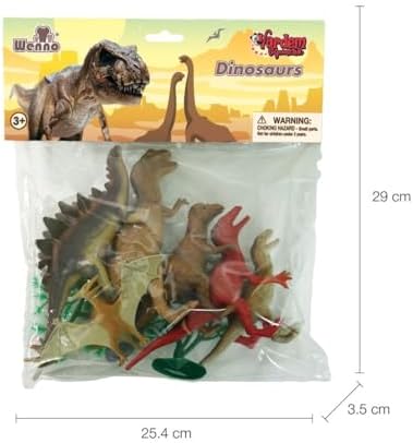 Vardem 10 inç Dinozor Çiftliği, 9 Parça Hayvan Seti