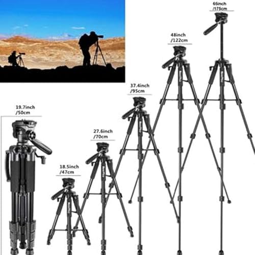 Alternative view of Kamera Tripodu Kalın Gövdeli Sağlam Aliminyum Profesyonel Telefon Tutucu Çantalı 175 Cm Neepho F8850 Bluetooth Kumandalı 175cm (Kutusuz)