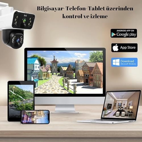 Alternative view of 4G Güneş Enerjili Güvenlik Kamerası, Yüksek Çözünürlük, Geniş Kapsama (ETS4G-002)