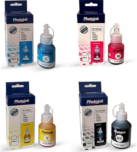 Alternative view of Ink Bt 6000 Uyumlu 4 Renk Takım Mürekkep - T300/T500w/T310/T510w/T800/T910w Uyumlu