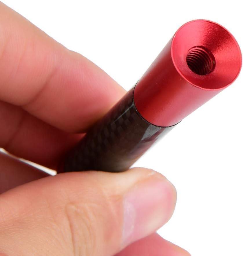 Alternative view of Uni̇versal Kırmızı Karbon Fi̇ber Oto Çubuk Radyo Anteni̇ 12 Cm