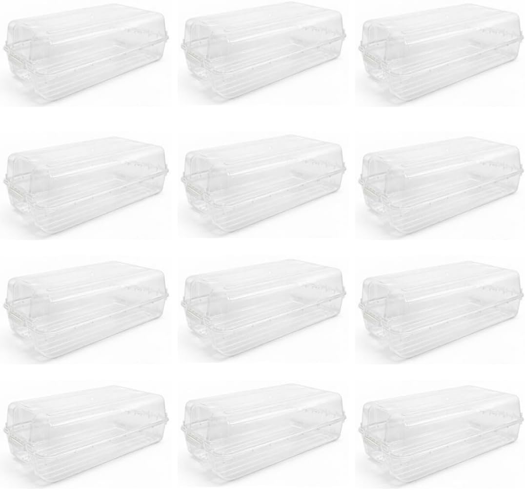 Alternative view of Kadın Set Şeffaf Ayakkabı Saklama Kutusu Taşıma Saklama Kabı Organizer İstiflenebilir Plastik (12)