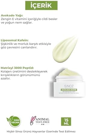 Sinoz Bomb - Nemlendirici Canlandırıcı Kırışıklık Karşıtı Göz Çevresi Bakım Kremi 15 Ml