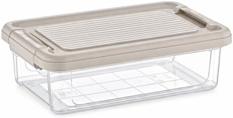 Alternative view of Kilitli Saklama Kabı Şeffaf Organizer PP Plastik Gıda Saklama Kabı Kapaklı Sızdırmaz Buzdolabı Düzenleyici İstiflenebilir Çok Amaçlı Saklama Kutusu (3 Litre)