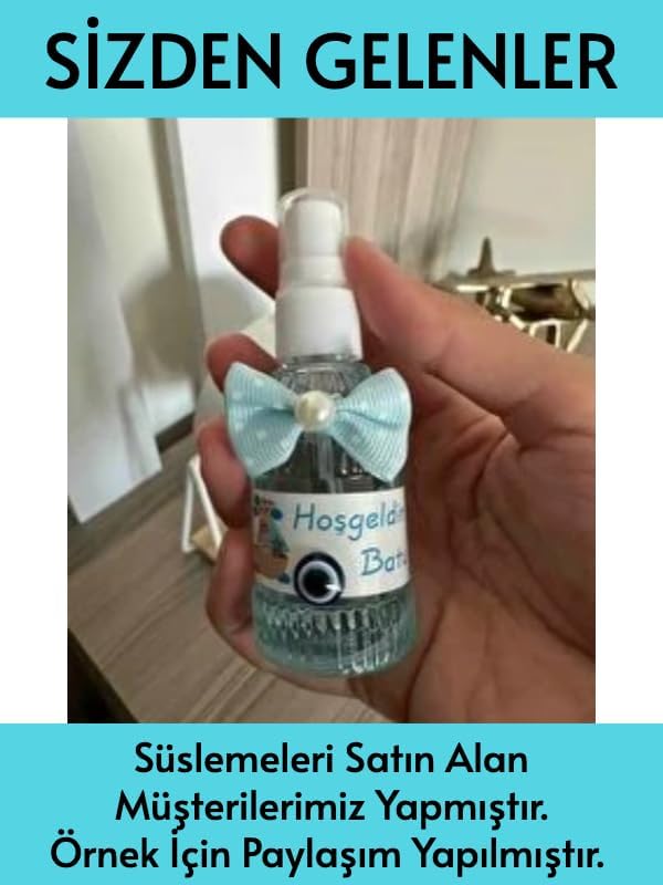 Okyanus Mavisi Rengi Boş Plastik Şişe 50 Adet 50 ML Kolonya Söz Nişan Düğün Nikah Paw18Mavi