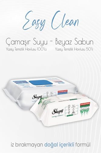 Yüzey Temizlik Havlusu 50'li ve Çamaşır Suyu Katkılı 100' lü