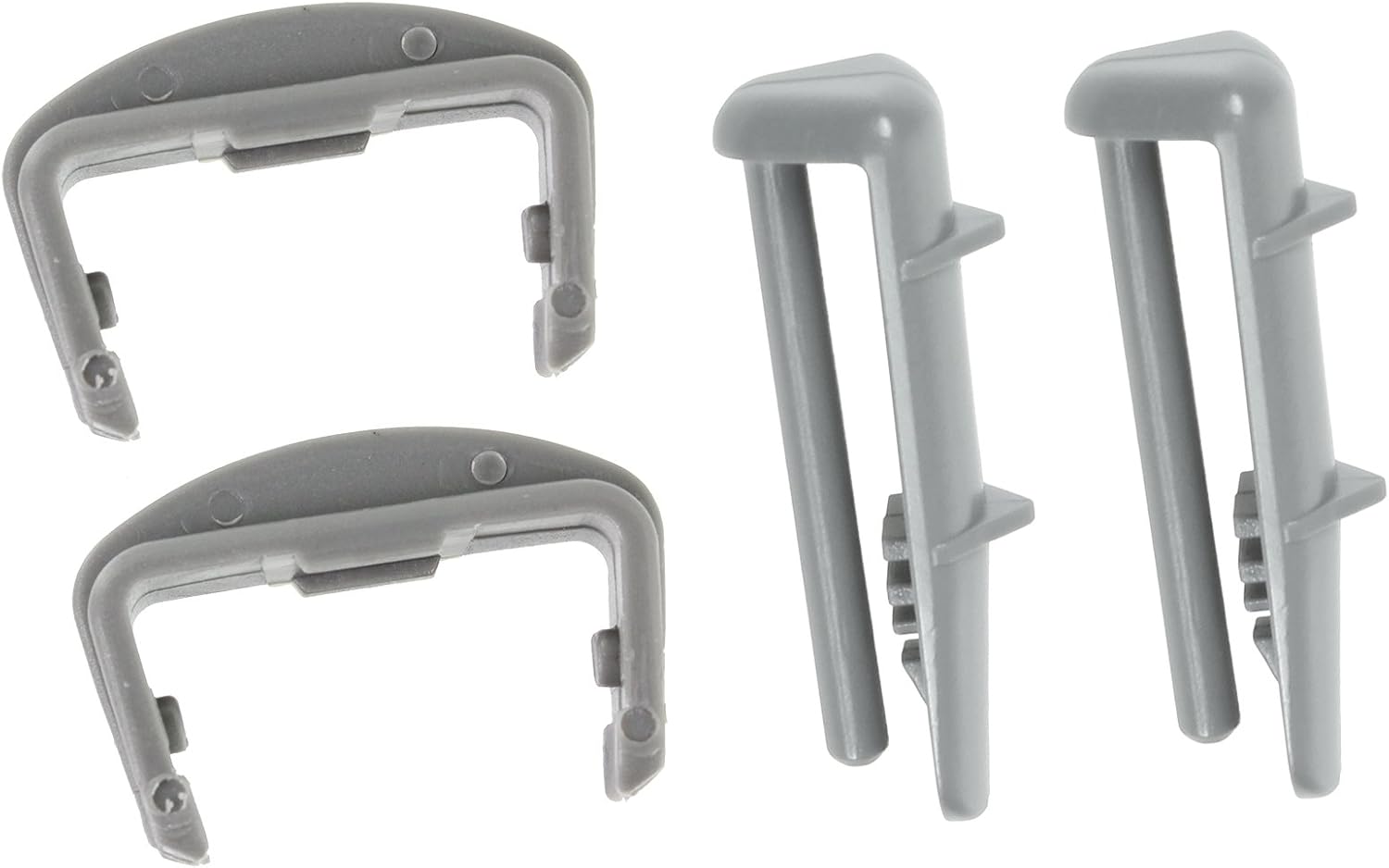 SPARES2GO Bulaşık Makinesi için Plastik Ön + Arka Ray Uç Kapakları