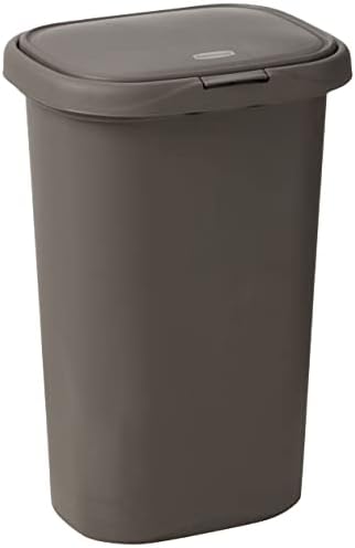 Alternative view of Kapaklı Yaylı Mutfak Banyo Çöp Kovası, 13 Galon Gri Plastik Çöp Kutusu, 49.2 litre