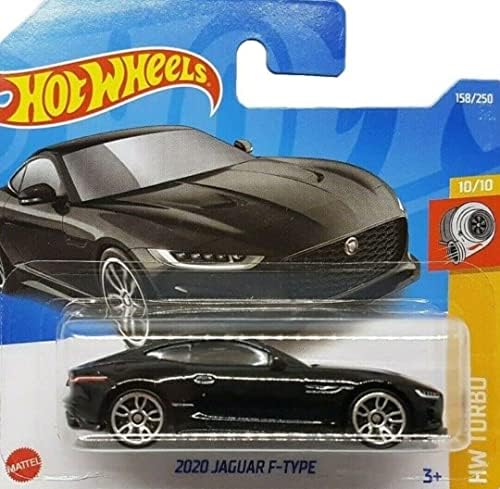- 2020 Jaguar F-Tipi - HW Turbo 10/10 - HCT71 - Kısa Kart - Siyah - Mattel 2022