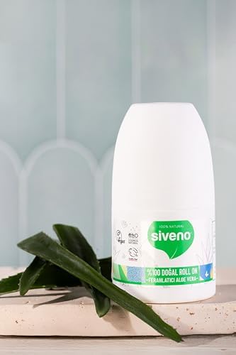 Siveno %100 Doğal Roll-On Aloe Deodorant Ter Kokusu Önleyici Bitkisel Lekesiz Vegan 50 ml