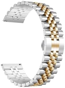 - 3 / 3 Pro ile Uyumlu Metal Kordon Rolex Style Jubilee Hafif Metal Kayış - Gümüş