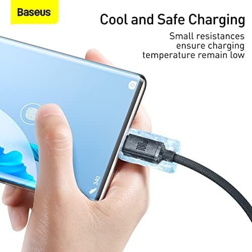 Crystal USB-A - Type-C Hızlı Şarj Veri Kablosu 100W 5A 1,2M – Siyah (ile uyumlu değildir)
