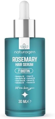 Naturagen Hair Serum Biberiye Saç Serumu 30 ml | Yıpranmış Saçlar | Biotin + 7 Farklı Yağ Kompleksi