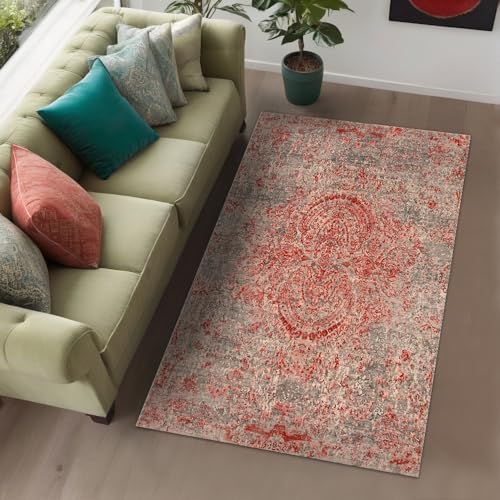 Bamens Kadife Kaymaz Pamuk Tabanlı Yıkanabilir Antibakteriyel Salon Halısı 100x150