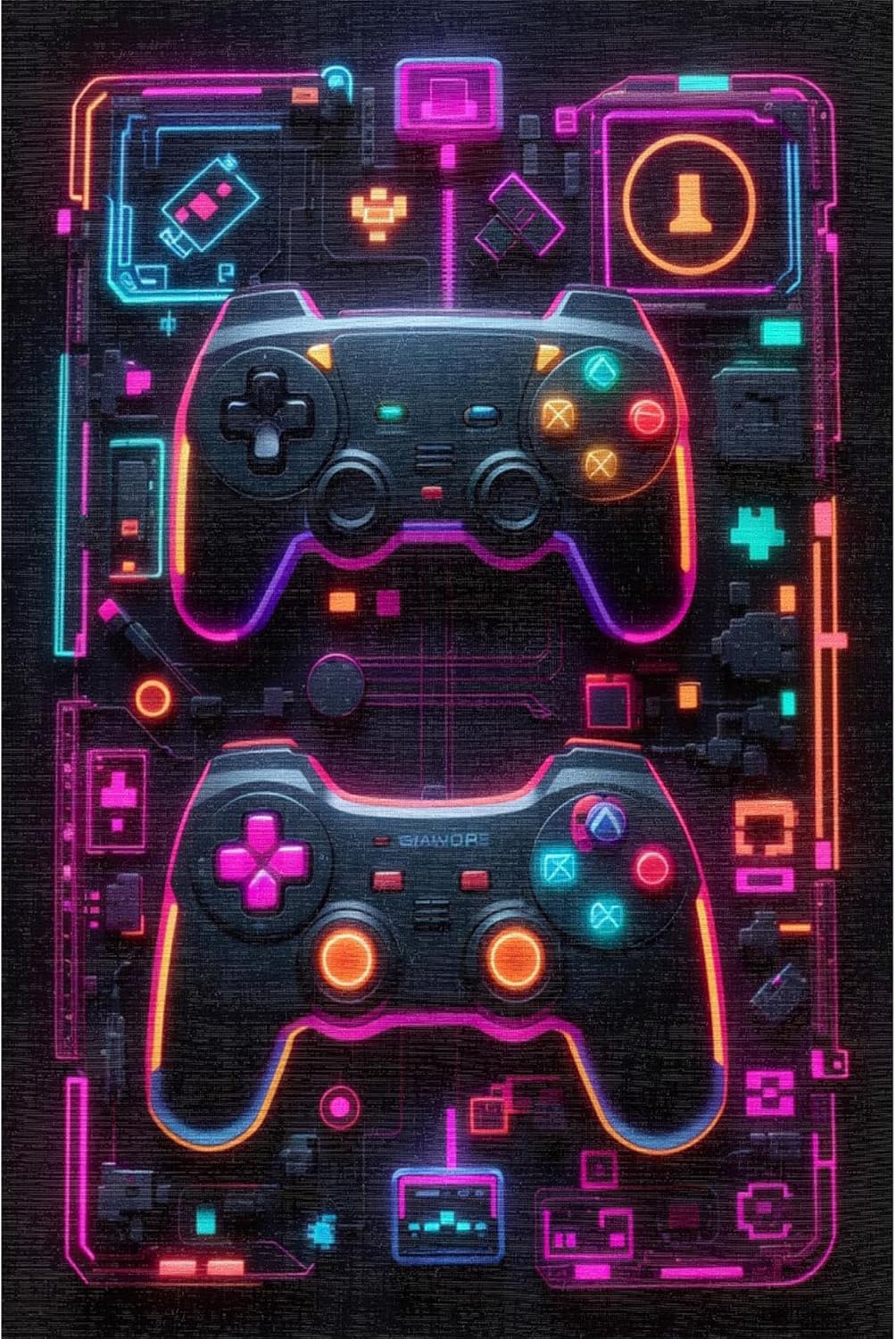 Ares Kadife Oyuncu Odası Halısı Kaymaz Pamuk Tabanlı Yıkanabilir Antibakteriyel Gamer, Gaming Halısı 160x230