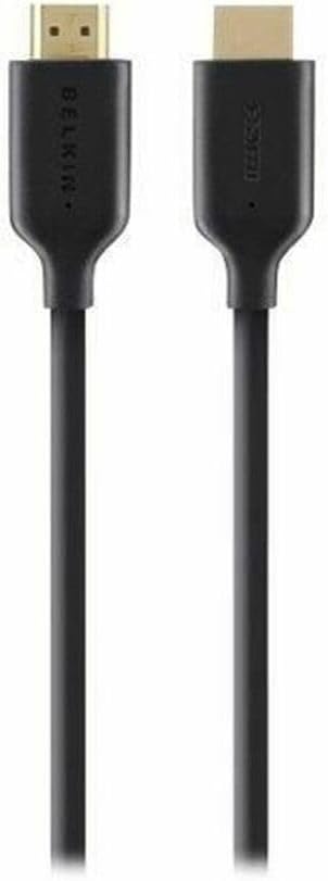 Ethernet Destekli HDMI Kablosu, M/M, Altın Kaplama Konnektörler, 1 m, Siyah