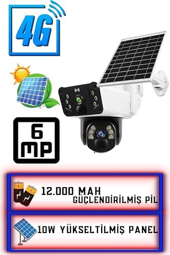 4G Güneş Enerjili Güvenlik Kamerası, Yüksek Çözünürlük, Geniş Kapsama (ETS4G-002)