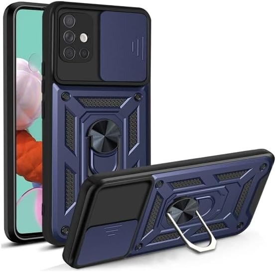 Alternative view of Galaxy A71 İle Uyumlu PhoenixShield Sürgülü Sistem Kamera Korumalı Kapak Tam Koruma Manyetik Vega Kapak Lacivert