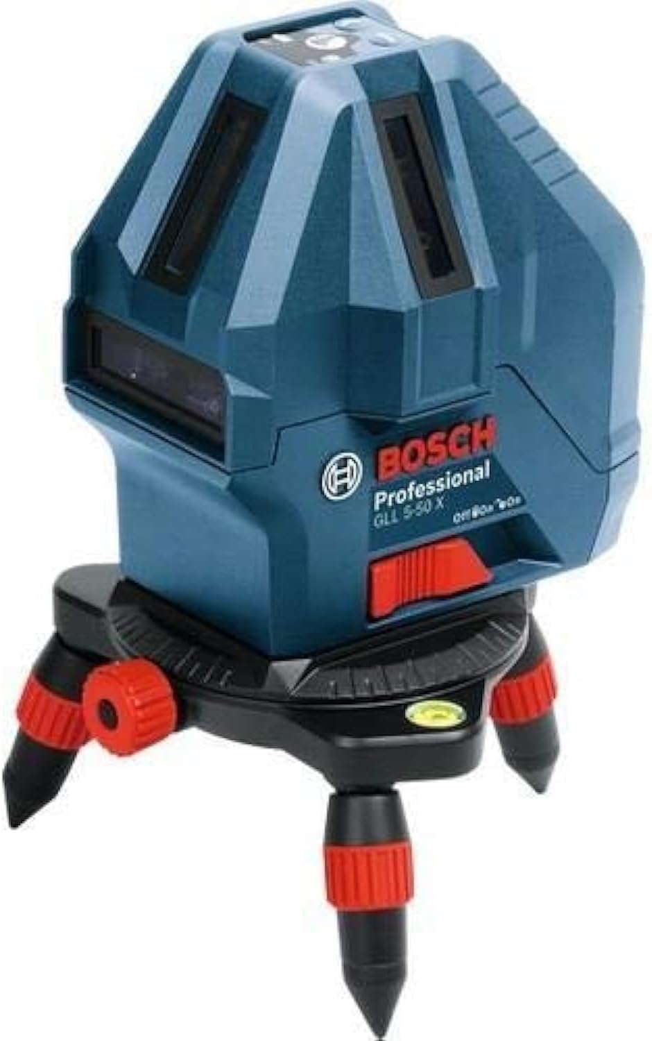Professional GLL 5-50 X Çizgi Lazer (15m Çalışma Alanı [Alıcı ile 50m], Dikey ve Yatay Çizgi Yansıtma, 4 x AA Pil, Kırmızı Lazer, Adaptörü, Koruma Çantası)