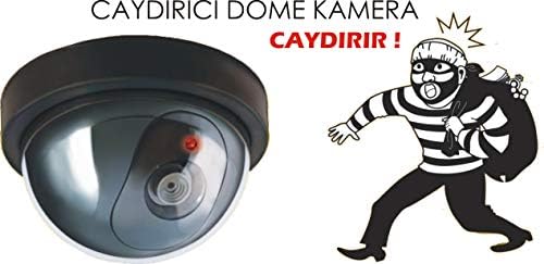 LR-SK04 Hareket Sensörlü Pilli Caydırıcı DOME Kamera, Harekete Duyarlı Çalışan Sahte Güvenlik Kamerası