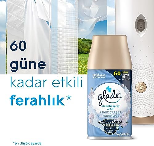 Glade Otomatik Sprey Yedek 2'Li Temiz Çarşaf Ferahlığı (2x269 ml)