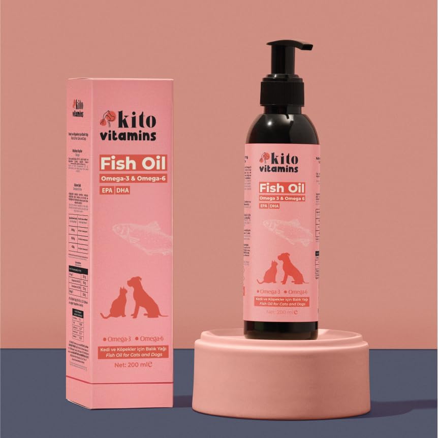 Alternative view of Kito Balık Yağı 200 ml (Kedi ve Köpekler için Omega 3 & 6 İçerikli Deri, Tüy, Eklem ve Kalp Sağlığı Destekleyici Balık Yağı)