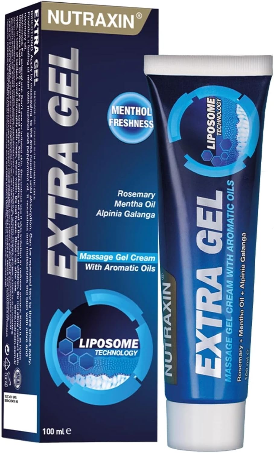 Nutraxin Gel – Glukozamin, Kondroitin, Şeytan Pençesi ve Ak Söğüt İçeren Masaj Jeli – 100 ml – Lipozom Teknolojili